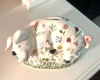 Painted piggy bank