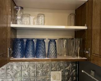 Vintage blue and pink glasses