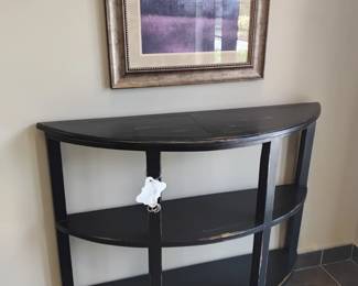 Half round sofa table