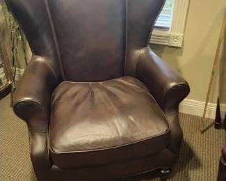 There are 2 of these leather chairs