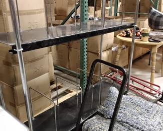 Shelving for cardboard boxes