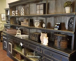 Amazing 2 piece hutch 9foot long 83.5 tall 19.5 deep