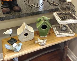 Fall decor log furniture