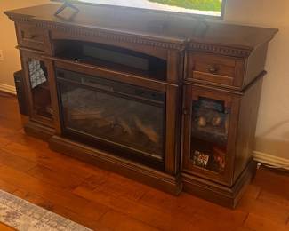 faux fireplace