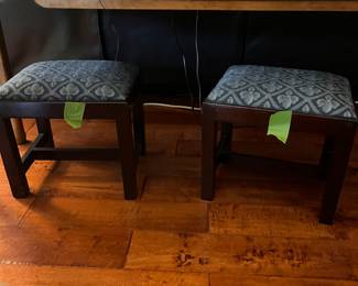 under coffee table stools-vintage