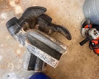 Cool old boots-could use for home staging...