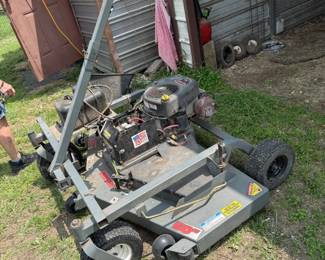 60" gas powered pull behind mower