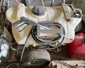 40 gal sprayer on trailer