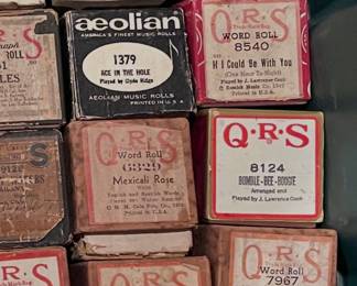 Player piano rolls 