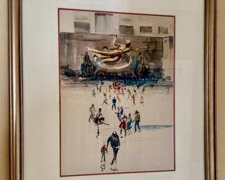 "The Rink at Rockefeller Center" Print