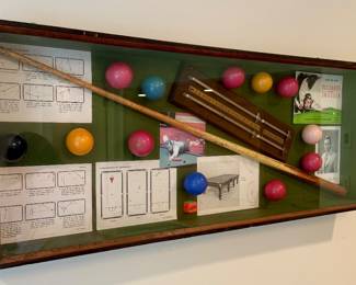 Billards Shadowbox Display