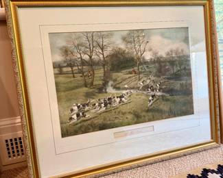 "A Hot Scent" Hunting Print