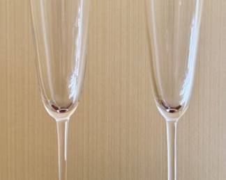 (2) Baccarat "Dom Perignon" Champagne Flutes