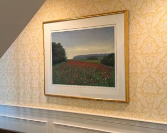 John B. Stockwell, Serigraph, 18/115, Poppy Field in Borgeby
