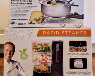 Cuisinart Fondue Set & Wolfgang Puck Rapid Steamer