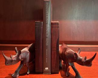 Rhino Bookends