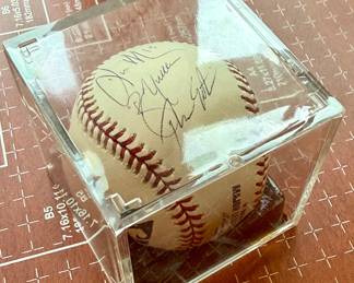 Signed Baseball, Theo Epstein, Terry Francona