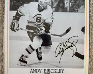 Autographed Andy Brickley Photograph