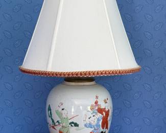 Pair, Vintage Chinese Porcelain Lamps