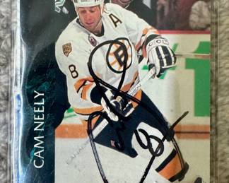 Autographed Cam Neely Trading Card