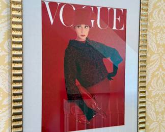 Norman Parkinson "Rose Red" 1950s Vogue Cover, Print, Framed