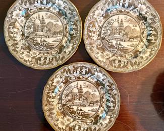Spode Archive Black Caramanian Dinner Plates