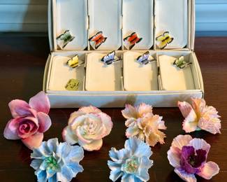 Porcelain Place Markers & Centerpieces 