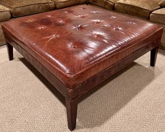 Leather Ottoman