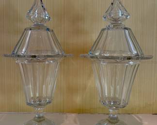 Vintage Lidded Candy Jars