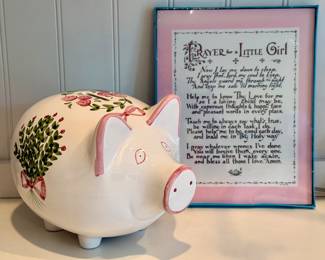 Piggybank & "Prayer for a Little Girl"