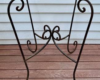 Cast Iron & Glass Side Table