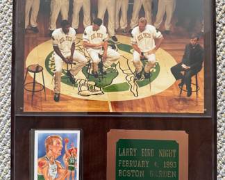 Larry Bird Night Plaque