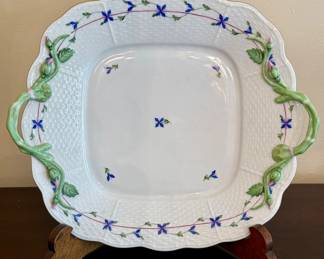 Herend Blue Garland Cake Plate