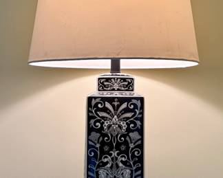 Black and White Ceramic Table Lamp