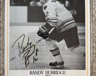 Autographed Randy Burridge Photograph