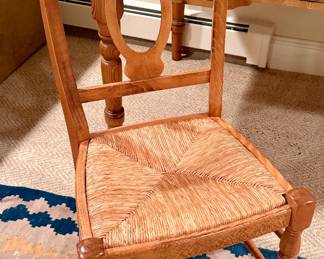 Pine Chair with Rush Seat