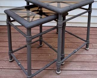 Cast Aluminum Nesting Tables - We have 2 Sets!