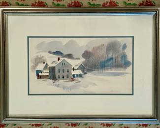 Signed Watercolor