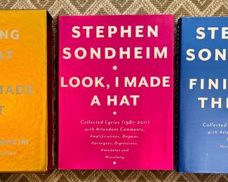 Stephen Sondheim Autographed Book Set