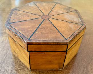 Vintage Octagonal Inlaid Box