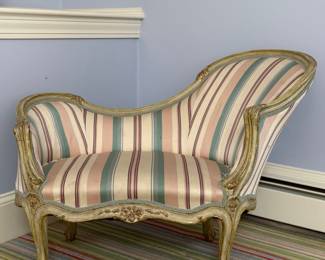 Antique Louis XV Style Upholstered Settee
