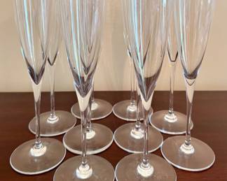 (10) Baccarat "Dom Perignon" Champagne Flutes