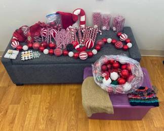 VBB134 It's a Red & White Christmas - Candy Canes, Ornaments, Winter Beanies & More