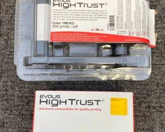 VBB193 Two Evolis High Trust Color YMCKO Print Rolls 300 & 200 Prints