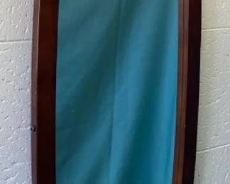 VBB171 Large Oval Wood Framed Mirror 16.5" x 46.5"