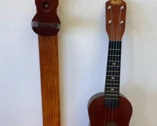 VBB102 Wood Ukulele and Unique Wood Ukulele Stand