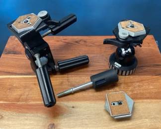 VBB122 Bogen 3047 Tripod Head, Manfrotto 3055 Heavy Duty Ball Head, Hexagonal Plate & Tripod Handle