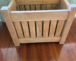 #71 - $70 - Heavy wood planter/storage 27x18x22
