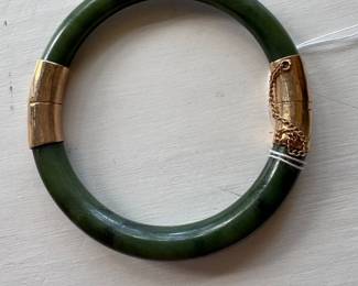 #15 - $86 Jade bracelet round hinged