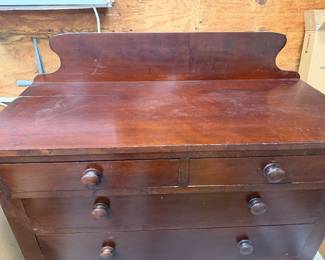 #66 - $300 - American Empire chest drawers (in workshop) 35x20x52